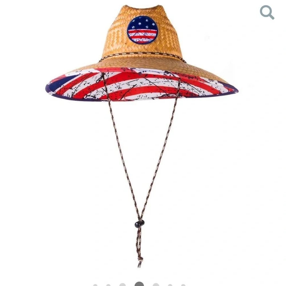 Peter Grimm Americana Straw Hat NEW